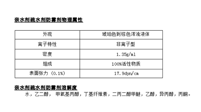 SSJ-100高性能非离子亲水剂疏水剂防雾剂技术指标图.jpg